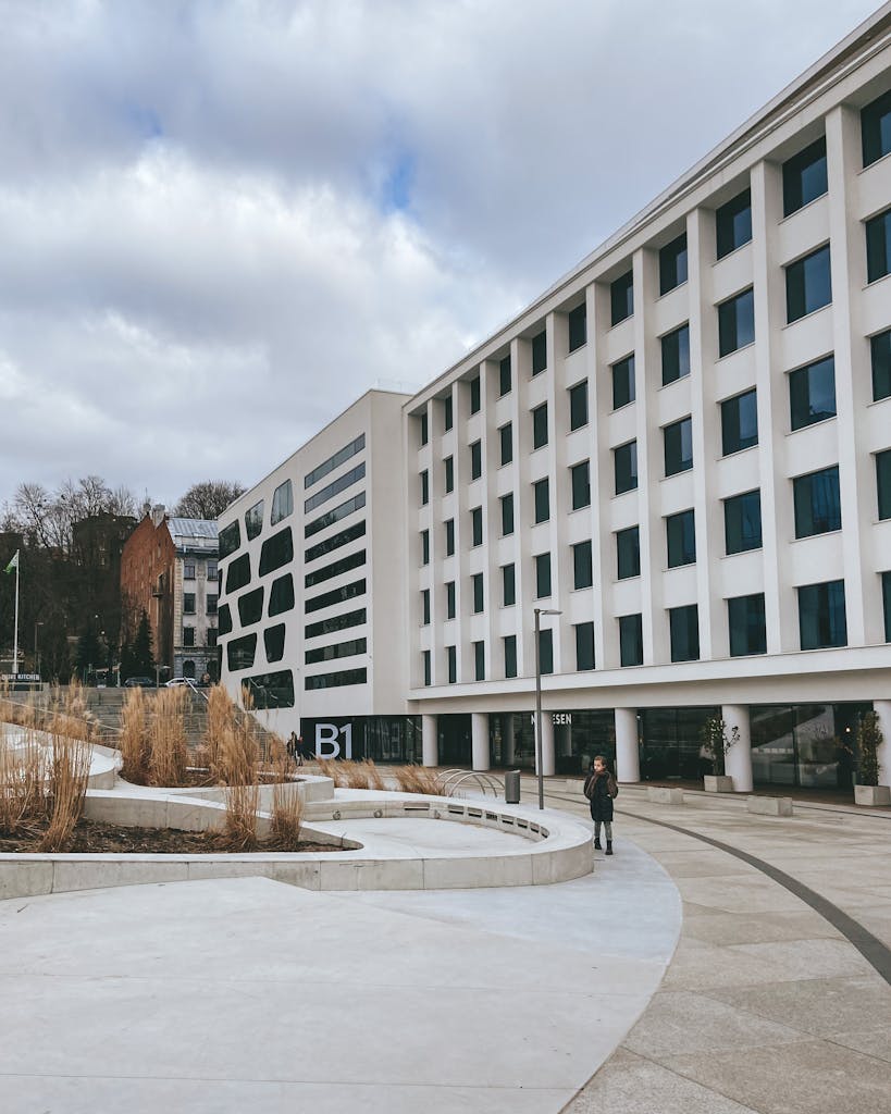 Contemporary office architecture in Kaunas showcasing urban development.